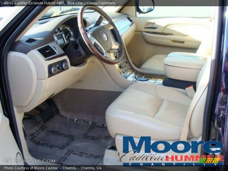 Blue Chip / Cocoa/Cashmere 2009 Cadillac Escalade Hybrid AWD