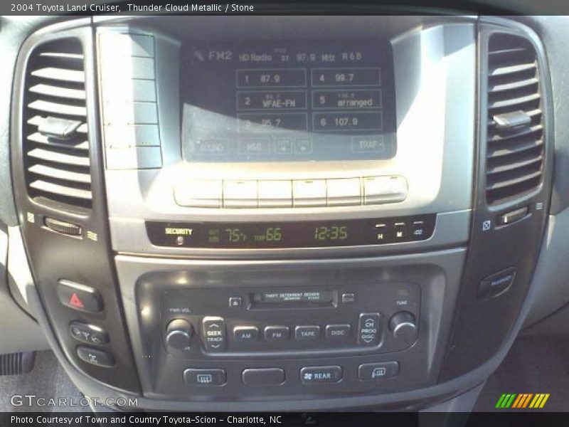 Thunder Cloud Metallic / Stone 2004 Toyota Land Cruiser
