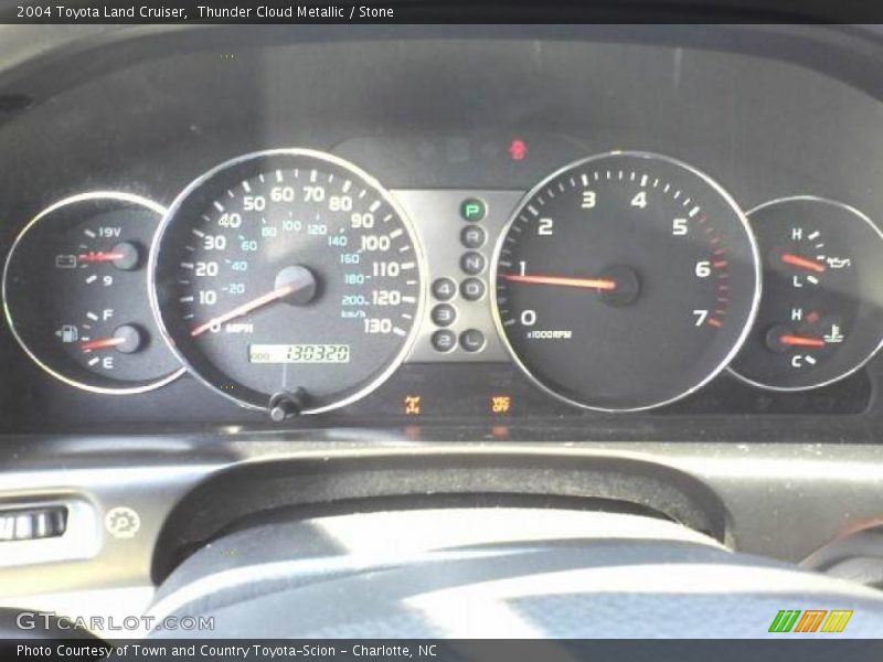Thunder Cloud Metallic / Stone 2004 Toyota Land Cruiser
