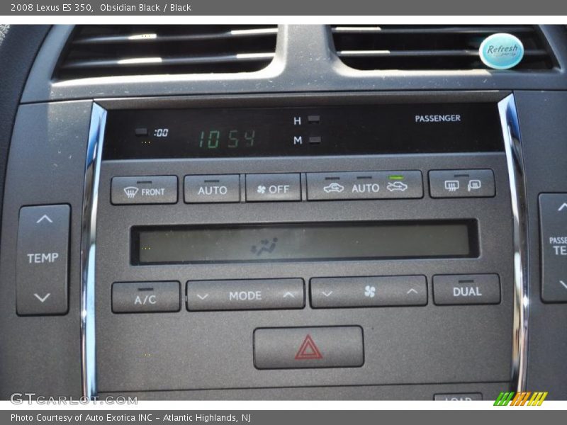 Obsidian Black / Black 2008 Lexus ES 350