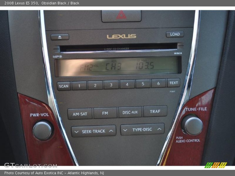 Obsidian Black / Black 2008 Lexus ES 350