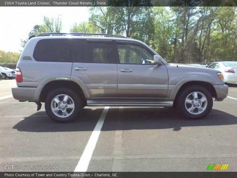 Thunder Cloud Metallic / Stone 2004 Toyota Land Cruiser
