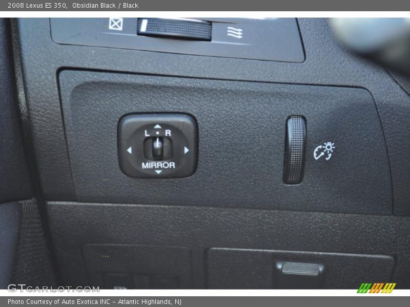 Obsidian Black / Black 2008 Lexus ES 350