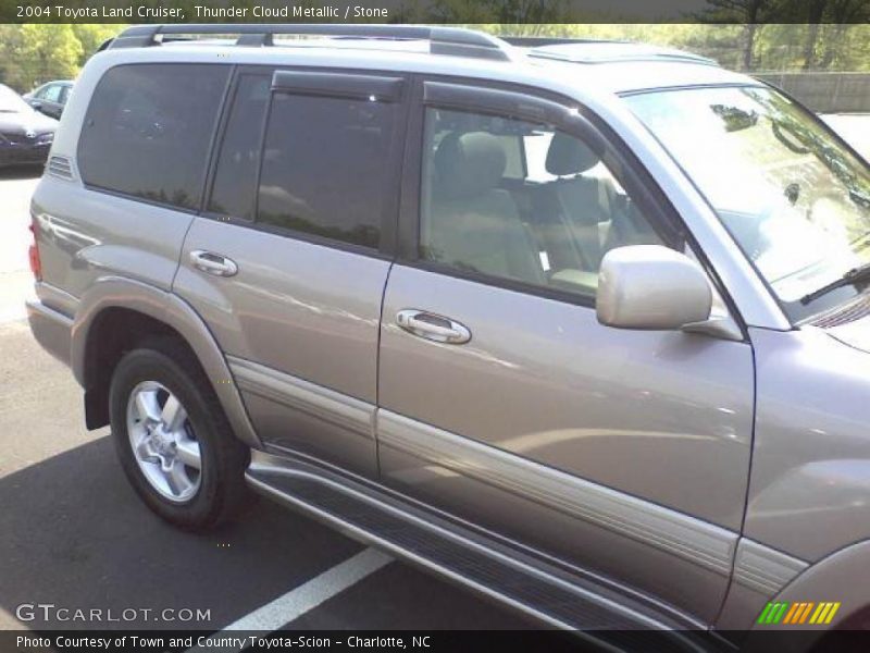 Thunder Cloud Metallic / Stone 2004 Toyota Land Cruiser