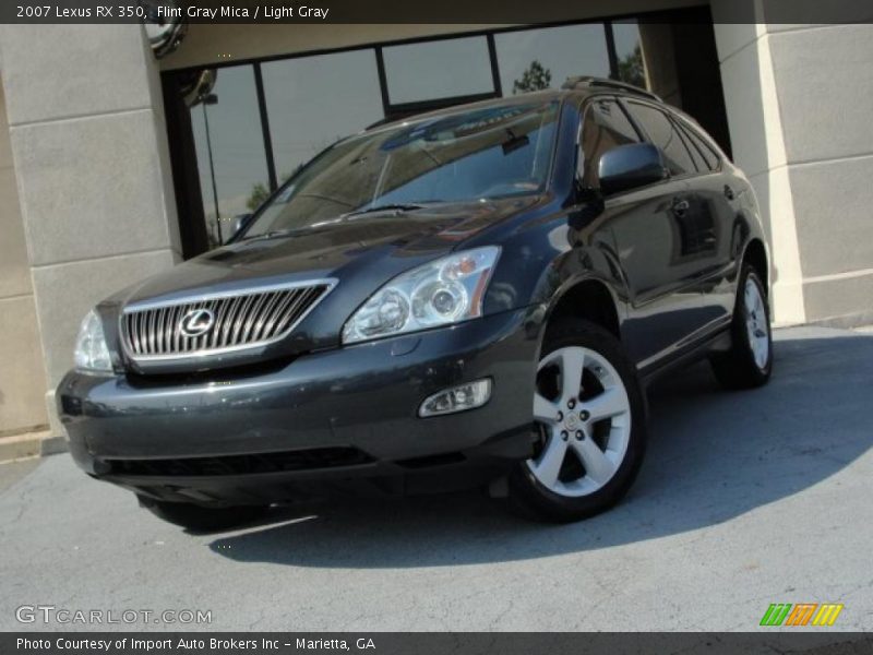Flint Gray Mica / Light Gray 2007 Lexus RX 350