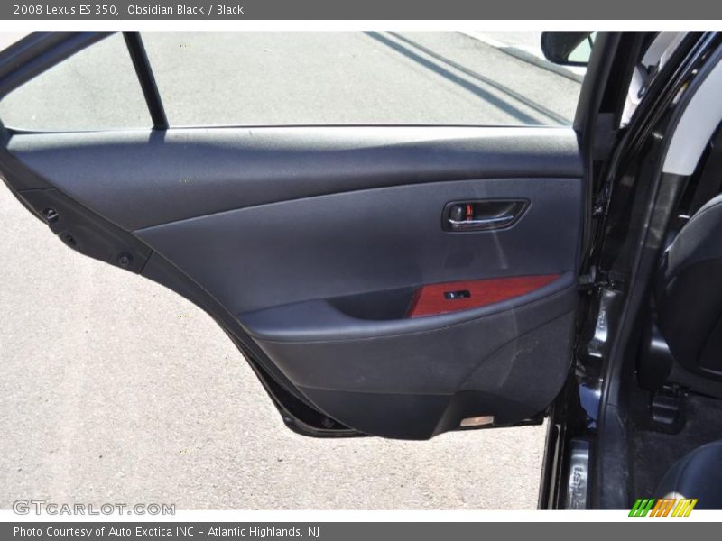 Obsidian Black / Black 2008 Lexus ES 350