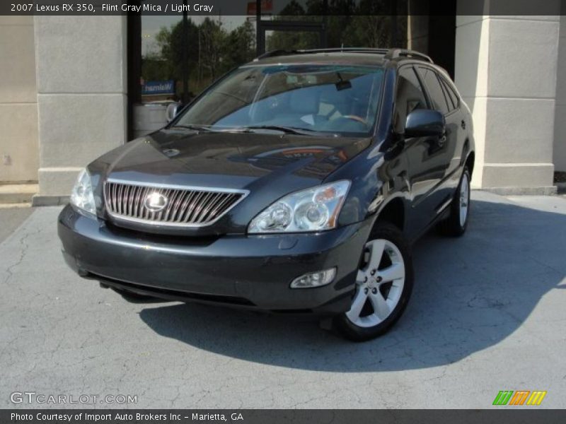 Flint Gray Mica / Light Gray 2007 Lexus RX 350