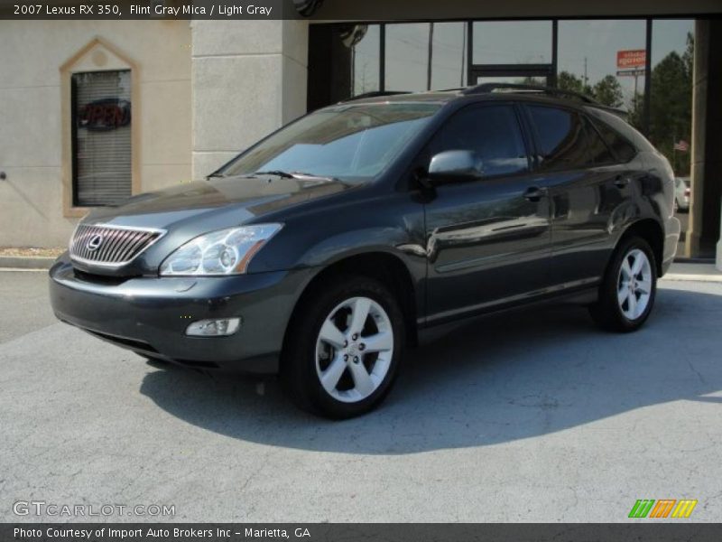 Flint Gray Mica / Light Gray 2007 Lexus RX 350
