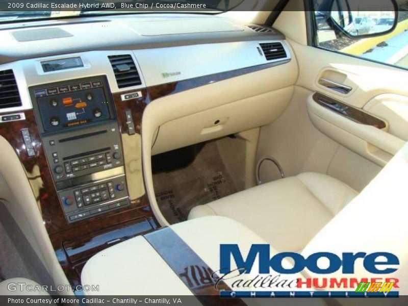 Blue Chip / Cocoa/Cashmere 2009 Cadillac Escalade Hybrid AWD
