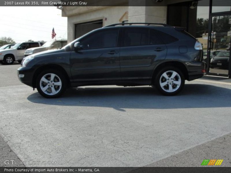 Flint Gray Mica / Light Gray 2007 Lexus RX 350