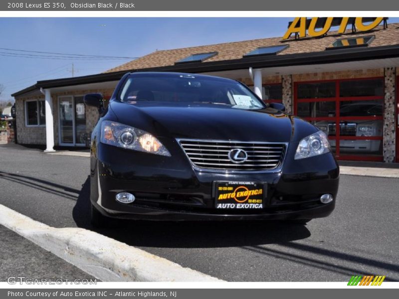 Obsidian Black / Black 2008 Lexus ES 350