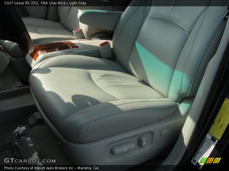 Flint Gray Mica / Light Gray 2007 Lexus RX 350