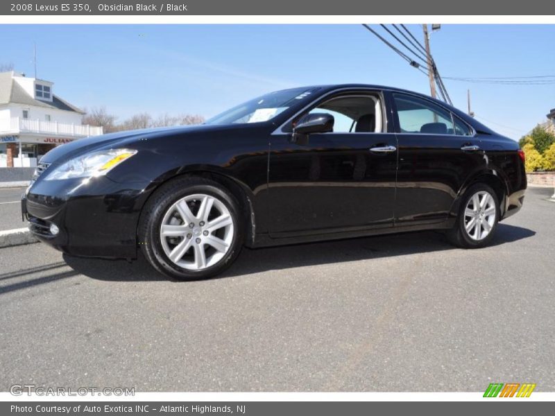Obsidian Black / Black 2008 Lexus ES 350