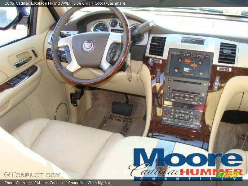 Blue Chip / Cocoa/Cashmere 2009 Cadillac Escalade Hybrid AWD