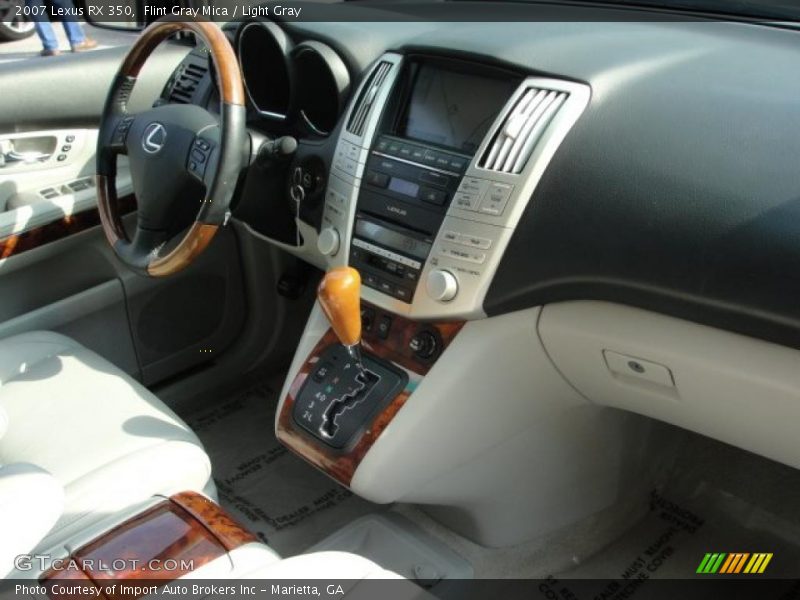 Flint Gray Mica / Light Gray 2007 Lexus RX 350