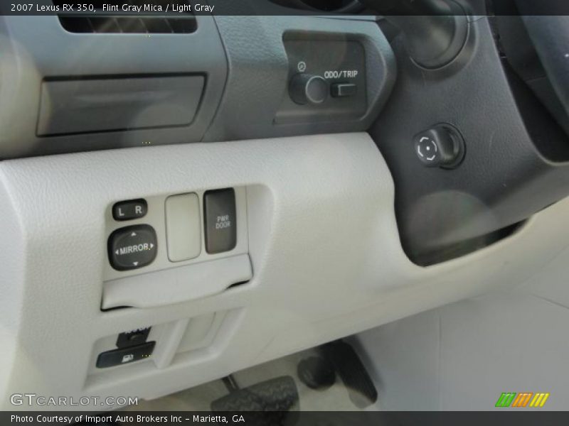Flint Gray Mica / Light Gray 2007 Lexus RX 350