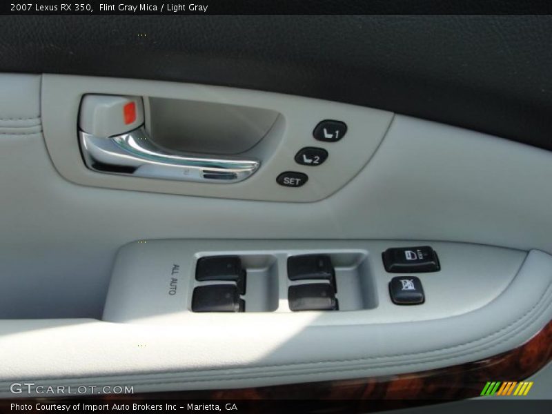 Flint Gray Mica / Light Gray 2007 Lexus RX 350