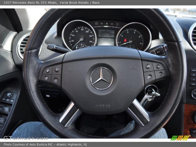 Verde Brook Metallic / Black 2007 Mercedes-Benz ML 350 4Matic