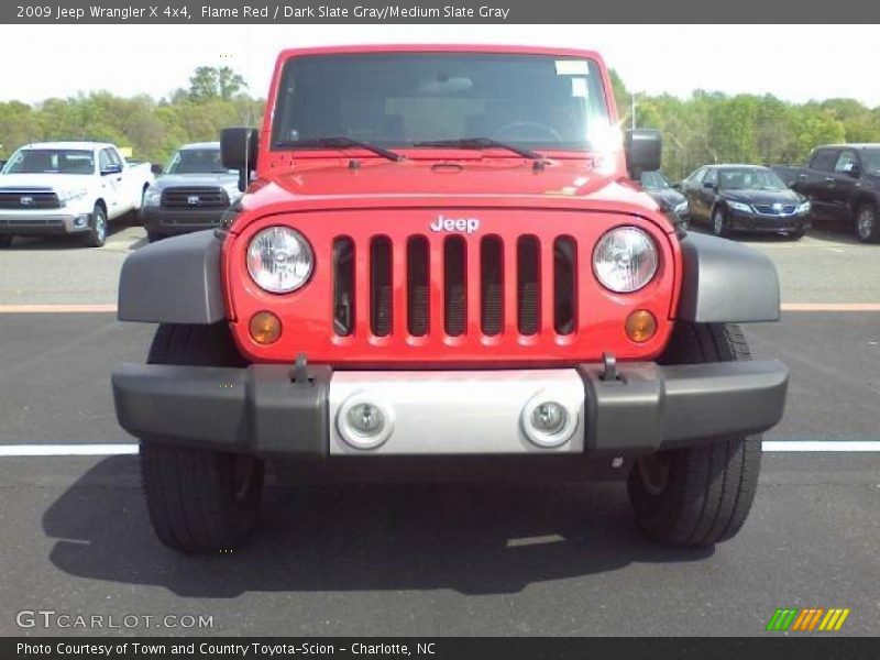 Flame Red / Dark Slate Gray/Medium Slate Gray 2009 Jeep Wrangler X 4x4
