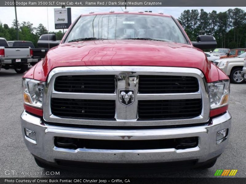 Flame Red / Dark Slate/Medium Graystone 2010 Dodge Ram 3500 SLT Crew Cab 4x4