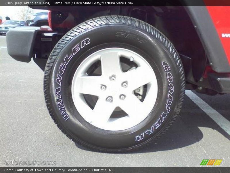 Flame Red / Dark Slate Gray/Medium Slate Gray 2009 Jeep Wrangler X 4x4