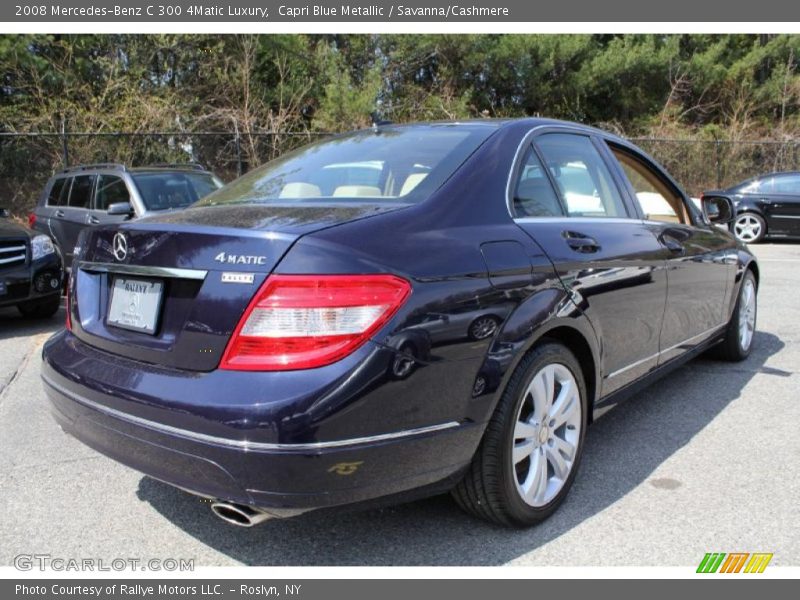 Capri Blue Metallic / Savanna/Cashmere 2008 Mercedes-Benz C 300 4Matic Luxury