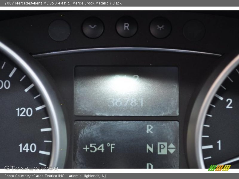Verde Brook Metallic / Black 2007 Mercedes-Benz ML 350 4Matic