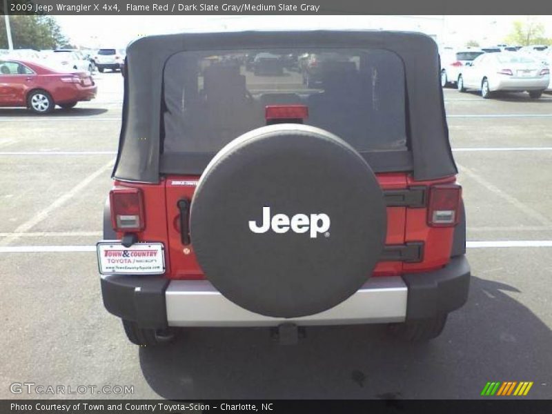 Flame Red / Dark Slate Gray/Medium Slate Gray 2009 Jeep Wrangler X 4x4