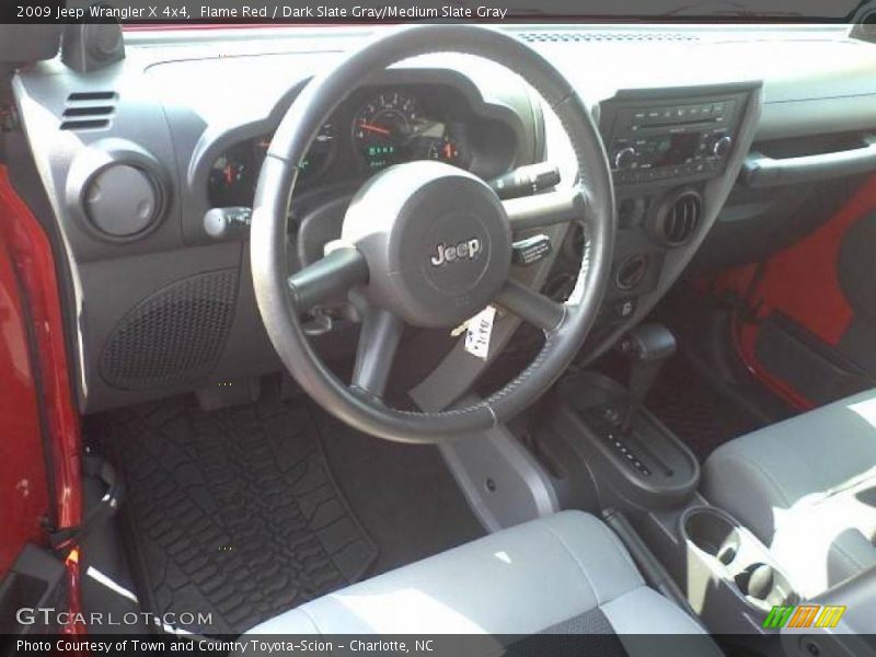 Flame Red / Dark Slate Gray/Medium Slate Gray 2009 Jeep Wrangler X 4x4