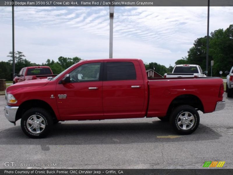 Flame Red / Dark Slate/Medium Graystone 2010 Dodge Ram 3500 SLT Crew Cab 4x4