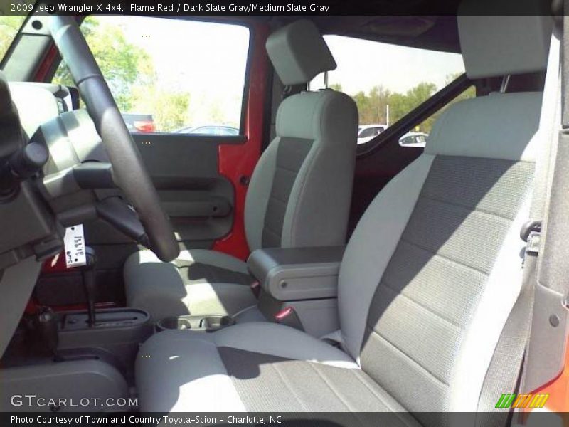 Flame Red / Dark Slate Gray/Medium Slate Gray 2009 Jeep Wrangler X 4x4