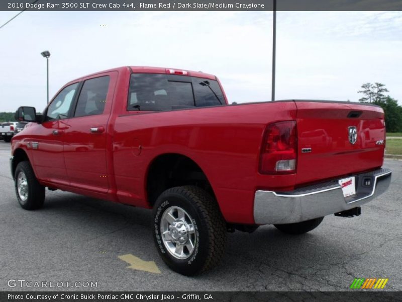 Flame Red / Dark Slate/Medium Graystone 2010 Dodge Ram 3500 SLT Crew Cab 4x4