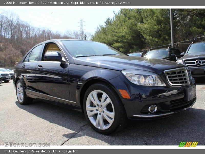 Capri Blue Metallic / Savanna/Cashmere 2008 Mercedes-Benz C 300 4Matic Luxury