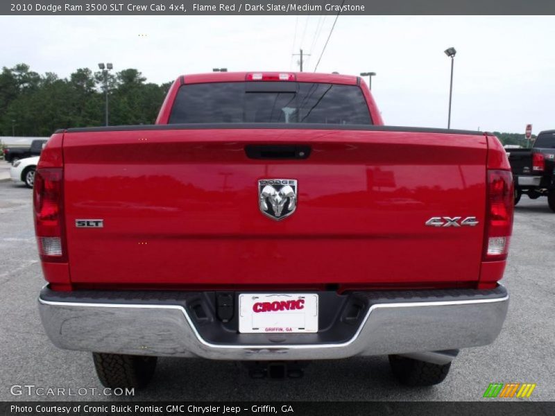 Flame Red / Dark Slate/Medium Graystone 2010 Dodge Ram 3500 SLT Crew Cab 4x4