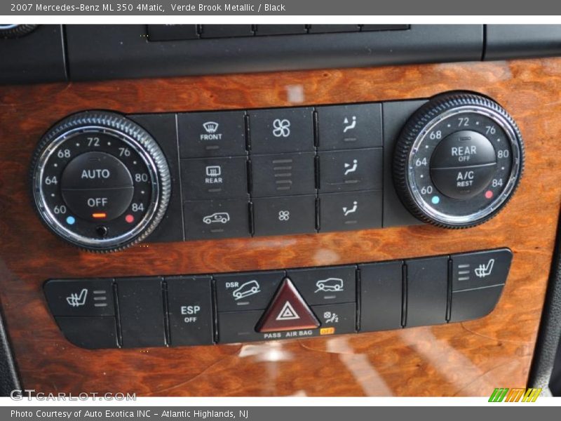 Controls of 2007 ML 350 4Matic