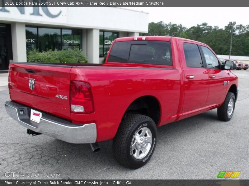 Flame Red / Dark Slate/Medium Graystone 2010 Dodge Ram 3500 SLT Crew Cab 4x4