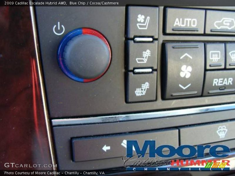 Blue Chip / Cocoa/Cashmere 2009 Cadillac Escalade Hybrid AWD