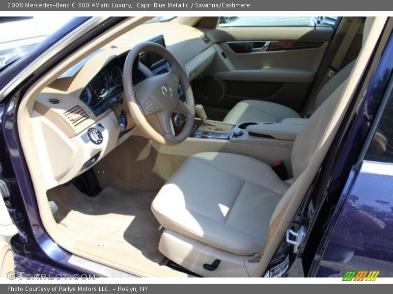 Capri Blue Metallic / Savanna/Cashmere 2008 Mercedes-Benz C 300 4Matic Luxury