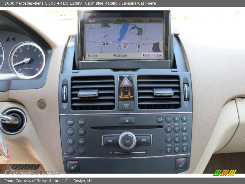 Capri Blue Metallic / Savanna/Cashmere 2008 Mercedes-Benz C 300 4Matic Luxury