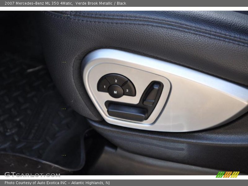 Verde Brook Metallic / Black 2007 Mercedes-Benz ML 350 4Matic