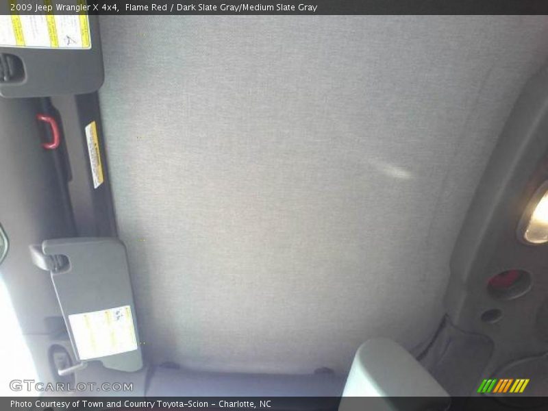 Flame Red / Dark Slate Gray/Medium Slate Gray 2009 Jeep Wrangler X 4x4