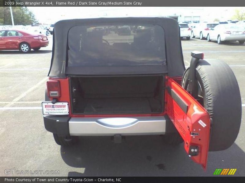 Flame Red / Dark Slate Gray/Medium Slate Gray 2009 Jeep Wrangler X 4x4