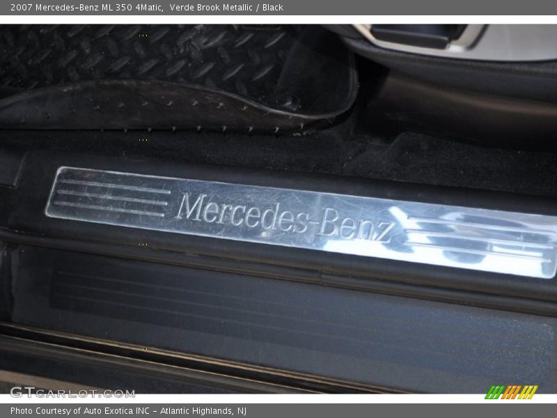 Verde Brook Metallic / Black 2007 Mercedes-Benz ML 350 4Matic