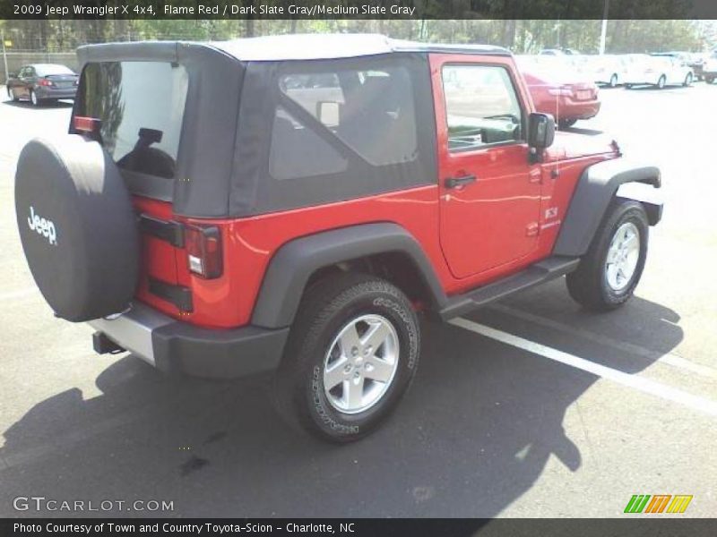 Flame Red / Dark Slate Gray/Medium Slate Gray 2009 Jeep Wrangler X 4x4