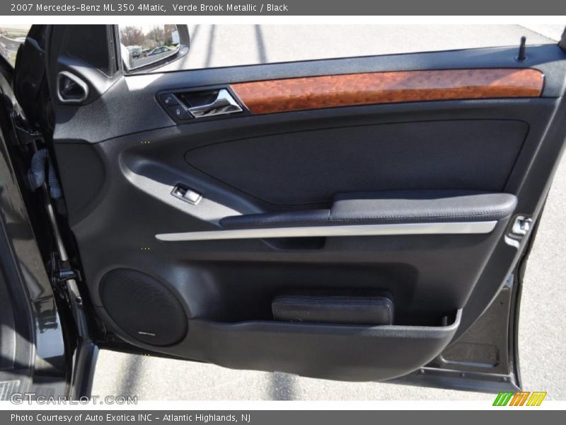 Verde Brook Metallic / Black 2007 Mercedes-Benz ML 350 4Matic