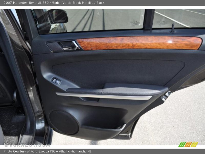 Verde Brook Metallic / Black 2007 Mercedes-Benz ML 350 4Matic
