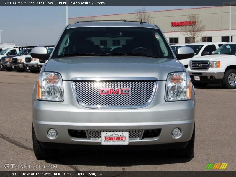 Pure Silver Metallic / Ebony 2010 GMC Yukon Denali AWD