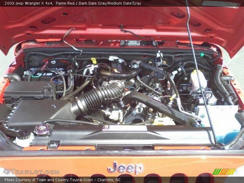 Flame Red / Dark Slate Gray/Medium Slate Gray 2009 Jeep Wrangler X 4x4
