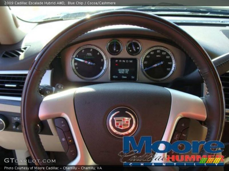 Blue Chip / Cocoa/Cashmere 2009 Cadillac Escalade Hybrid AWD
