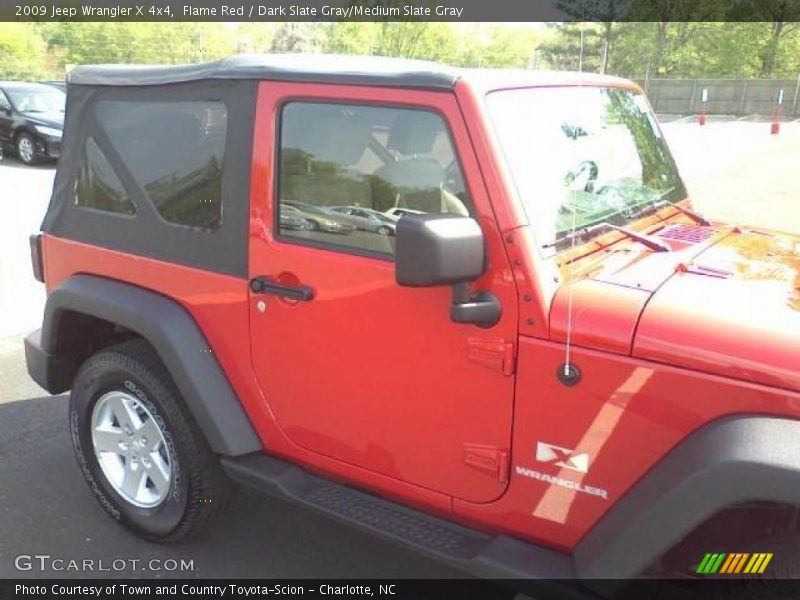 Flame Red / Dark Slate Gray/Medium Slate Gray 2009 Jeep Wrangler X 4x4